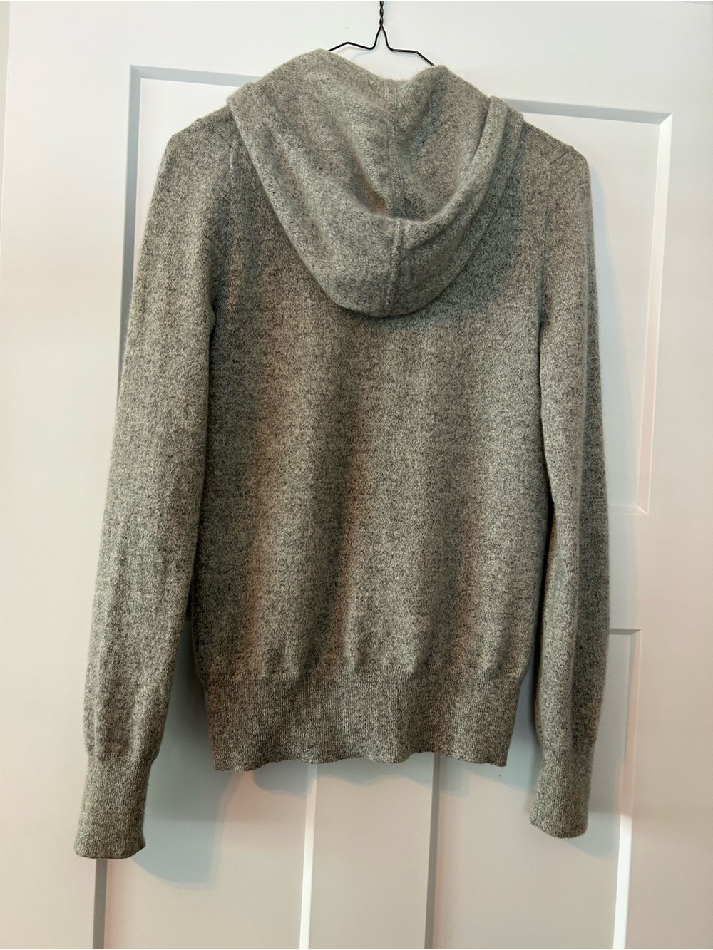 Cashmere Grey Zip-Up Hooded Sweater - Picture 2 of 6